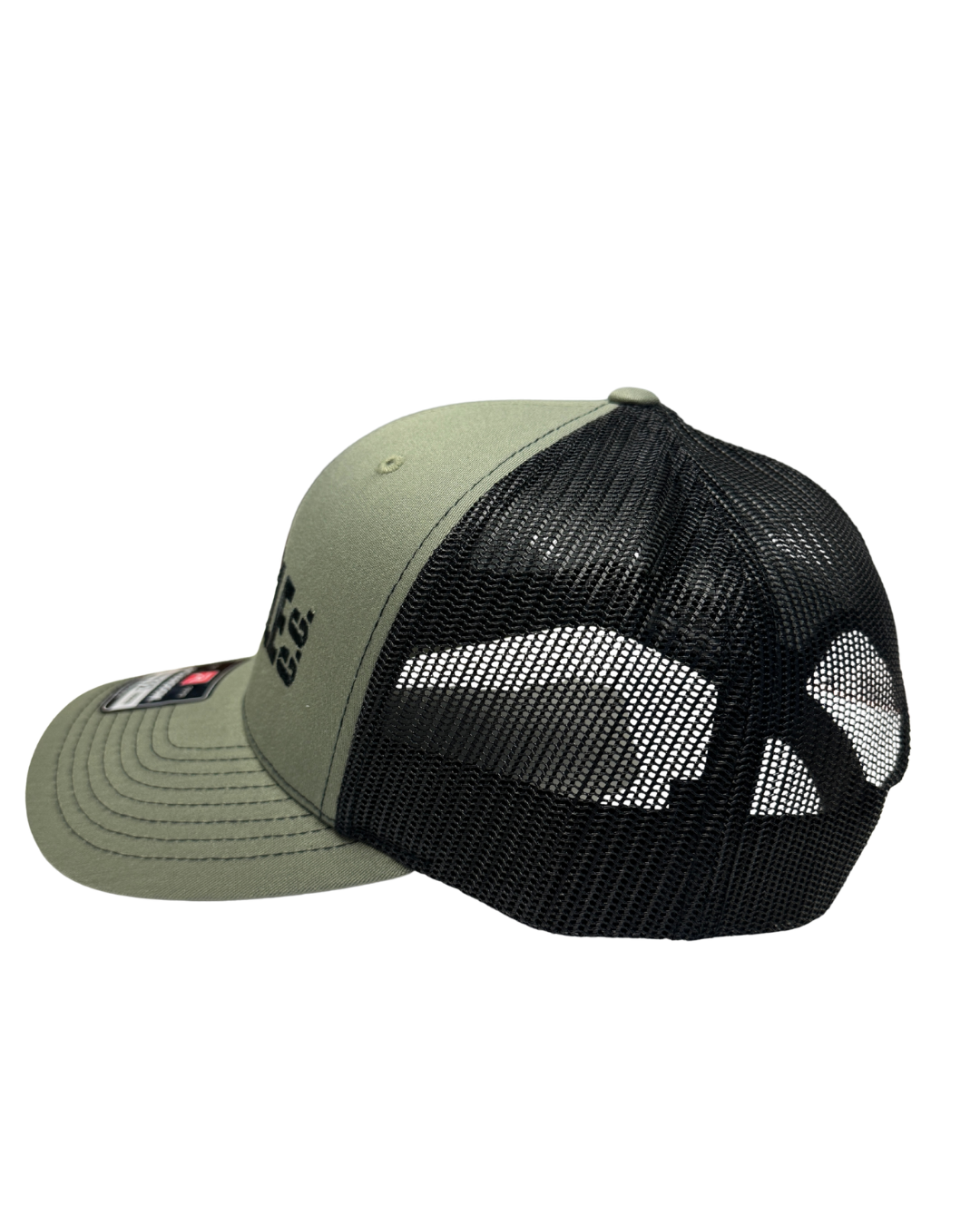 Triangle C.C. Trucker Hat - Olive Green/Black